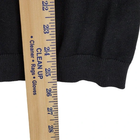 Adrianna Papell M Womens Bishop‎ Sleeve Sweater sMixed Media Black White Floral - Picture 6 of 12